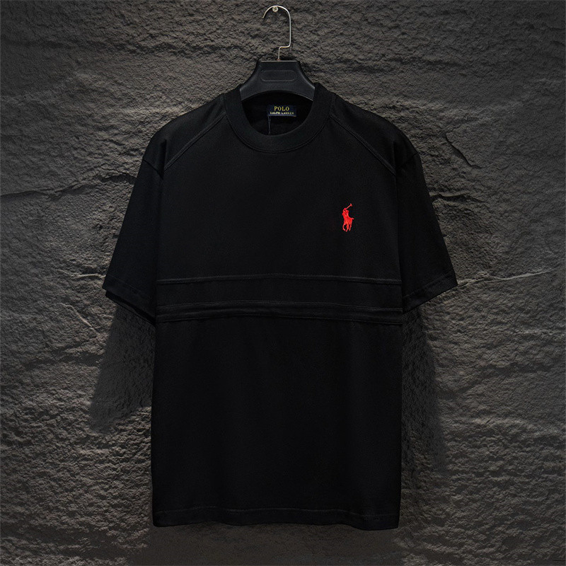 เสื้อยืดสไตล์ street trend สำหรับผู้ชายและผู้หญิง ลายปักแขนสั้น ทำจากเนื้อผ้าฝ้าย พร้อมไซส์ใหญ่แบบ unisex