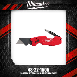 Milwaukee 48-22-1505 FASTBACK™ 6ใน1 มีดยูทิลิตี้พับเครื่องมือมือ