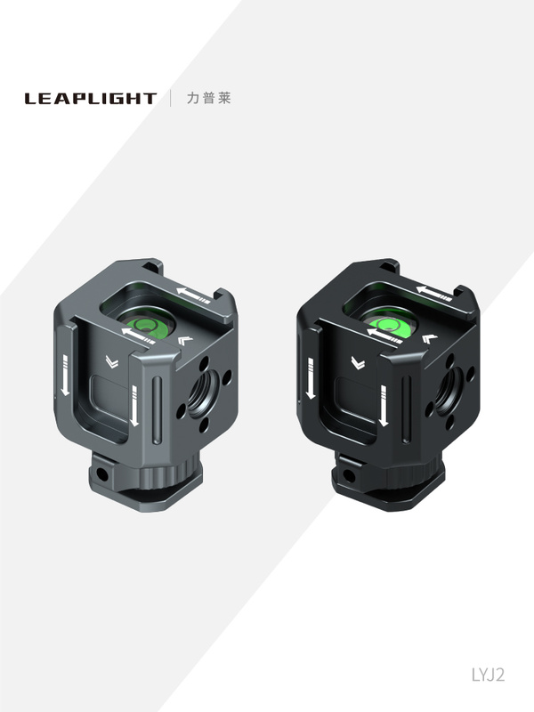 Leaplight Leaplight สามหัว Hot Shoe Bracket Micro SLR กล้องอุปกรณ์ถ่ายภาพโลหะฐาน Gimbal ภายนอกเติมแส