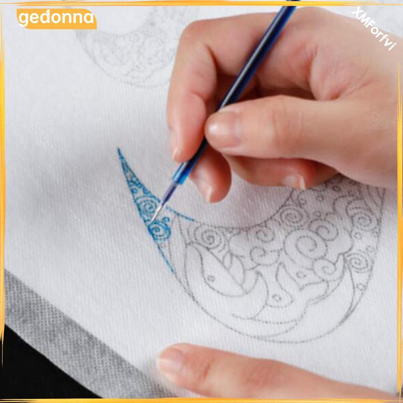 [gedonna] 5xFabric Transfer Paper ที่ละลายน้ําได้เย็บปักถักร้อย Stabilizer Topping พร้อมปากกา ราคา ถูกที่สุด ดีลบีเคเค รูปภาพหลัก