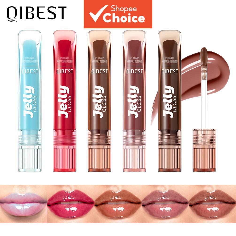 QIBEST ลิปกลอสให้ความชุ่มชื้นและบํารุงริมฝีปากให้เงางาม น้ําหนักเบา สําหรับผู้หญิง