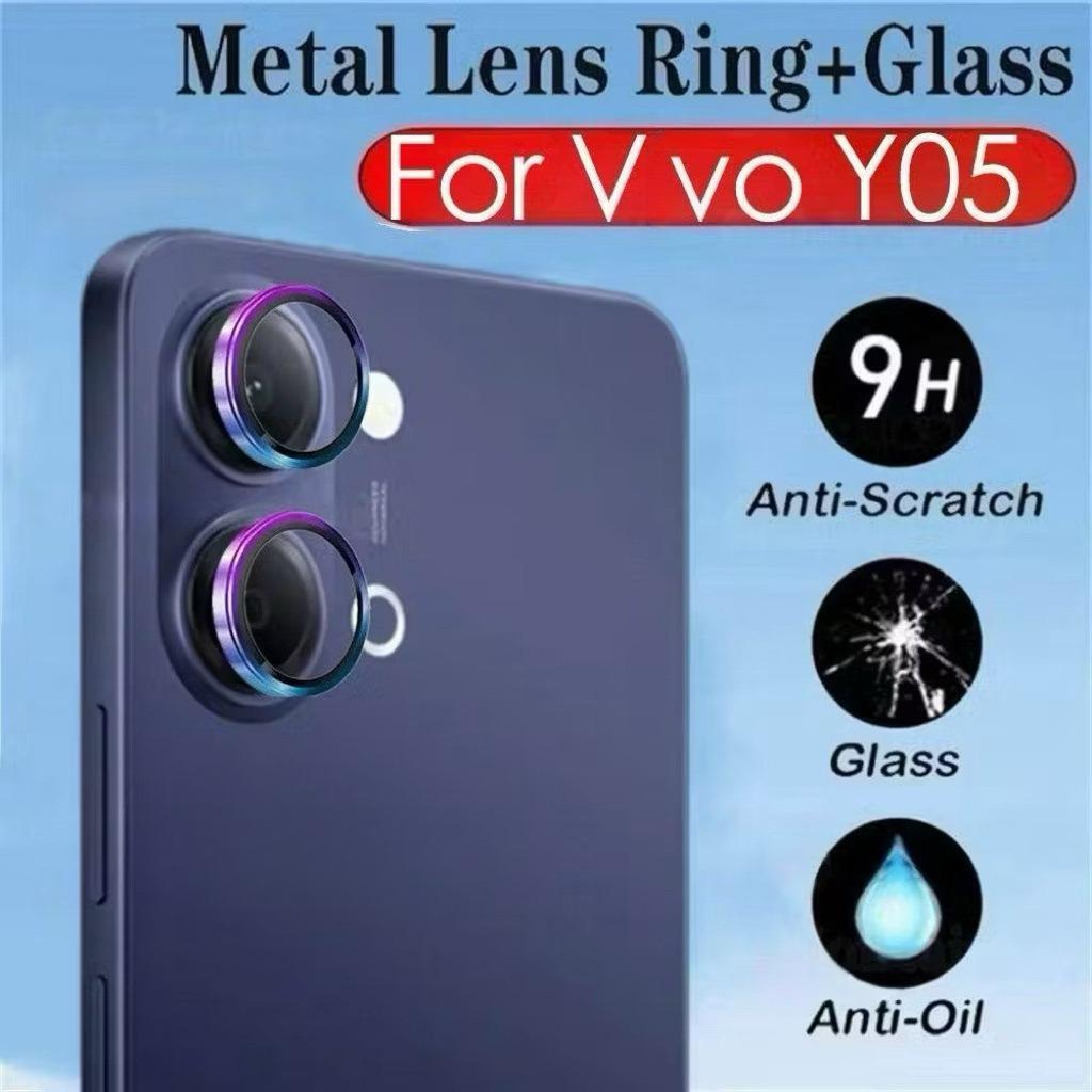 ส่งจากไทย ฟิล์มกระจกกเลนส์กล้อง สำหรับ Vivo Y05 Y11D ฟิล์มเลนส์กล้องโลหะ  ฟิล์มกันรอยเลนส์กล้อง อลูมิเนียมอัลลอยด์