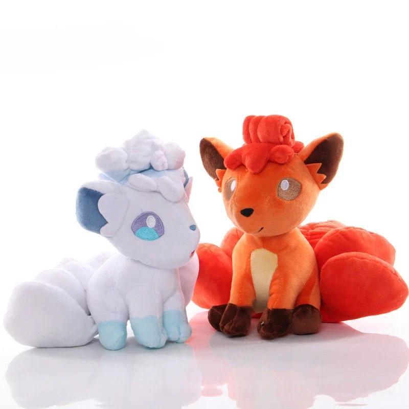 20 ซม.Pokemon Vulpix ของเล่นตุ๊กตา Kawaii Alola Vulpix ตุ๊กตาตุ๊กตาตุ๊กตาสัตว์การ์ตูนตกแต่งบ้านของขว