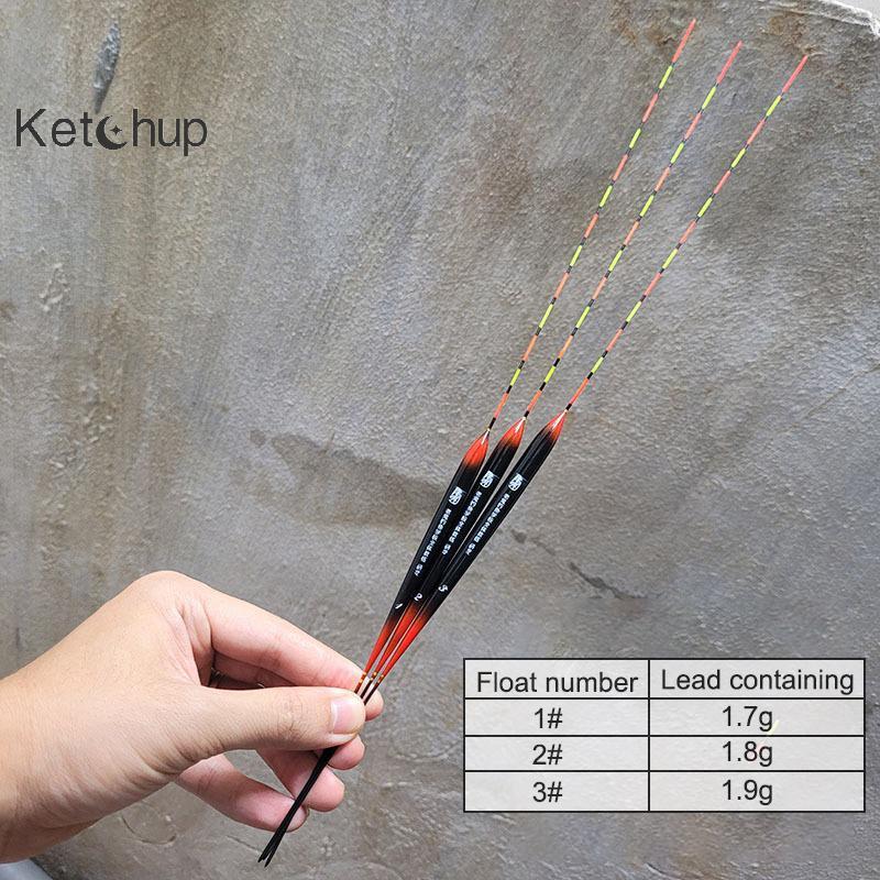 [Kegup-t] Balkan Wood Floating Fish Float Eye-Catching Crucian Carp Thier Sensitive Eye-Cats Nice