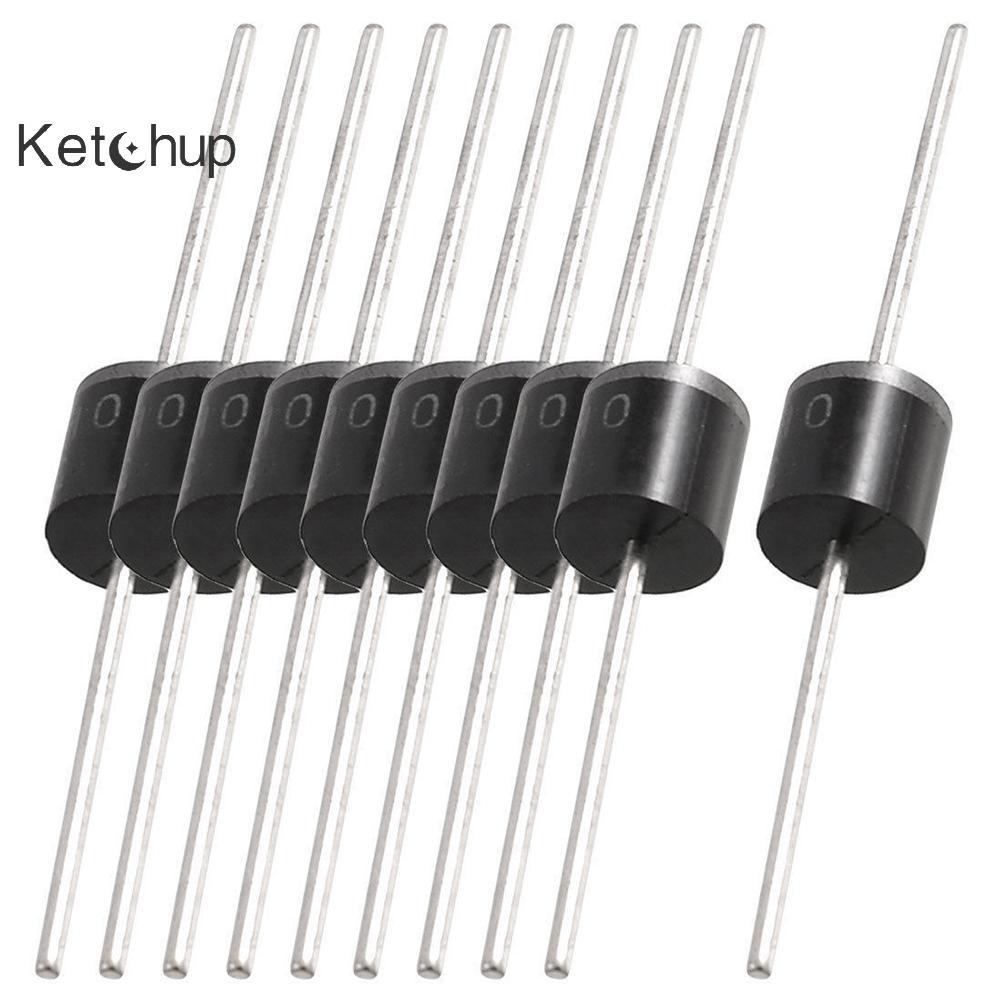 [Ktchup-t] 20 ชิ้น 10A10 10Amp 1000V 10A 1KV R-6 MIC วัตถุประสงค์ทั่วไป Axial Rectifier Diodes Nice