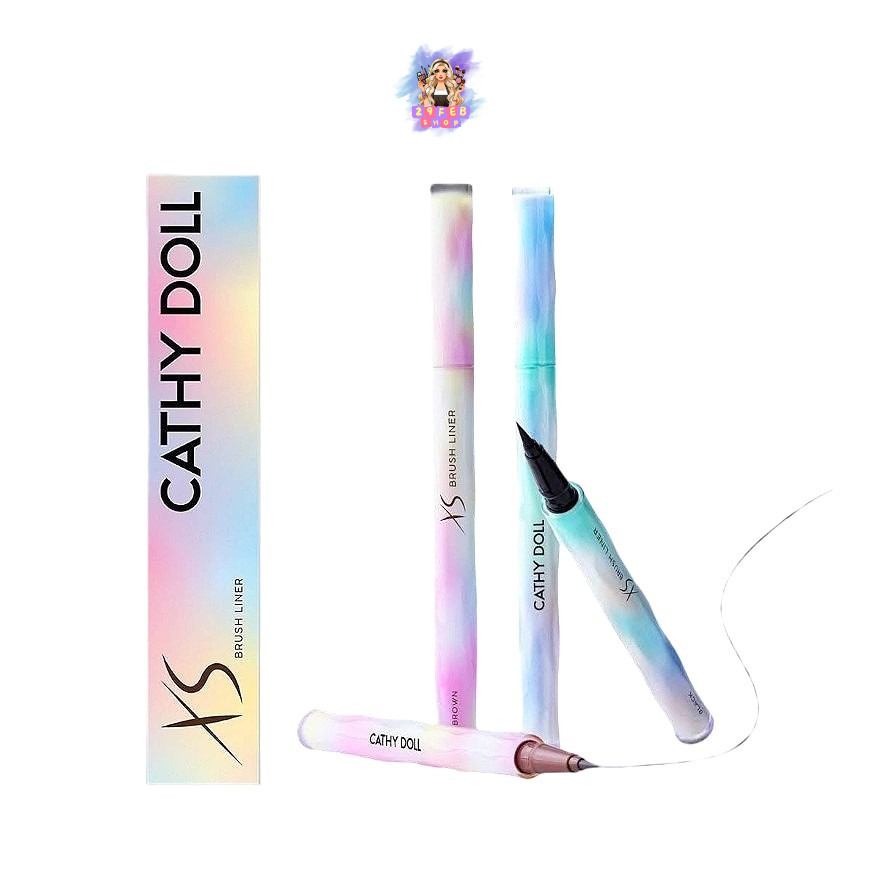 Cathy Doll XS Brush Liner อายไลเนอร์ เส้นเล็กพิเศษ ไมโครสลิม 0.1 มม.