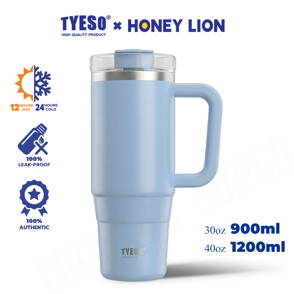 HoneyLion ขวดน้ําฉนวนเก็บความเย็น 24ชม. ร้อน 6ชม. 304 แก้วน้ําสแตนเลสสําหรับประเทศไทยค่าร่วมอากาศและ