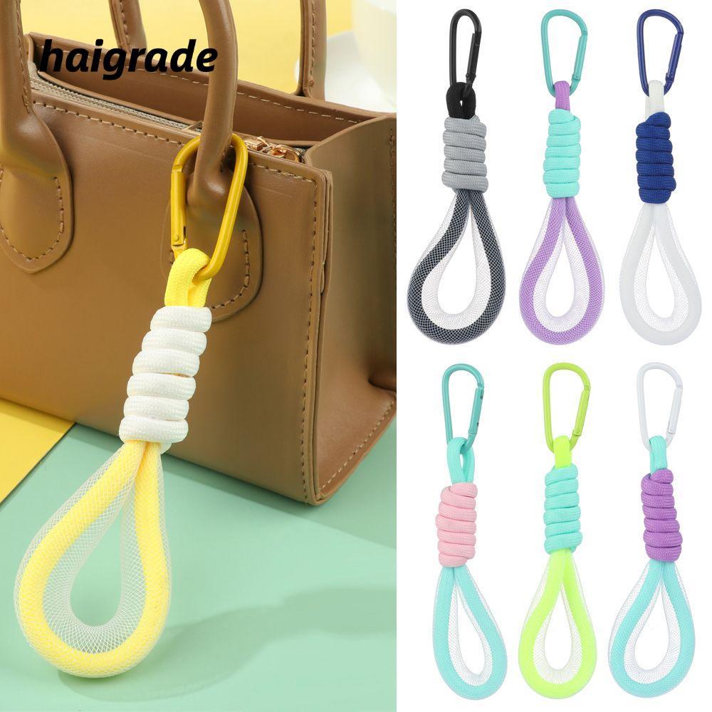 HAIGRADE สายคล้องโทรศัพท์น่ารักสําหรับกระเป๋าแฟชั่นอุปกรณ์กางเกงพวงกุญแจตาข่าย Landyard