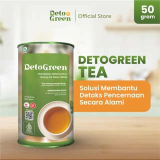 DETOGREEN Teh Organik Detoks Sistem Pecernaan Untuk Usus Sehat isi 20 pcs 50 Gram