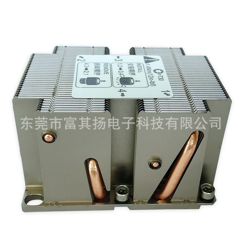 3647Narrow สี่เหลี่ยม 2U4 ท่อความร้อนเซิร์ฟเวอร์ cpu หม้อน้ําอุตสาหกรรมควบคุมคอมพิวเตอร์ 3647cpu หม้
