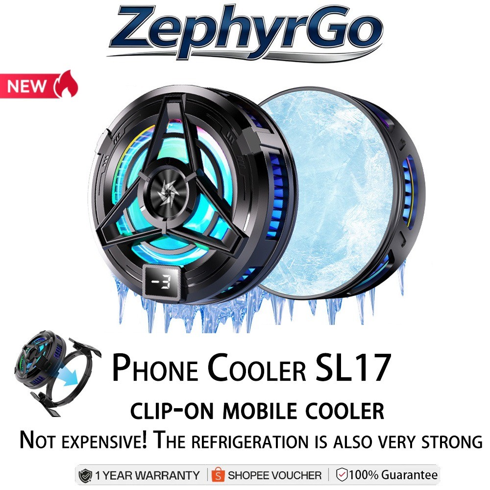 SL17 หม้อน้ําโทรศัพท์มือถือ SL17 Magnetic Back Clip Semiconductor Refrigeration Handy Tool Gaming Ch