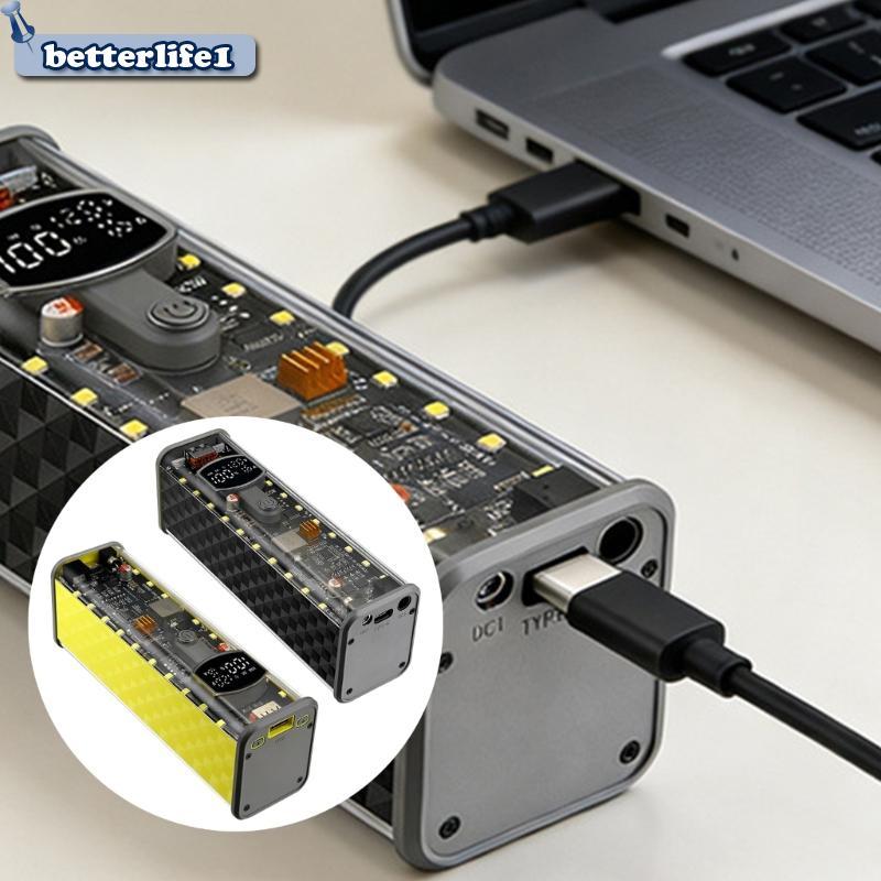 BTM เปลือก Powerbank พลาสติก 65W ถือเซลล์ 8x18650 แรงดันไฟฟ้าที่ปรับได้เอาต์พุต