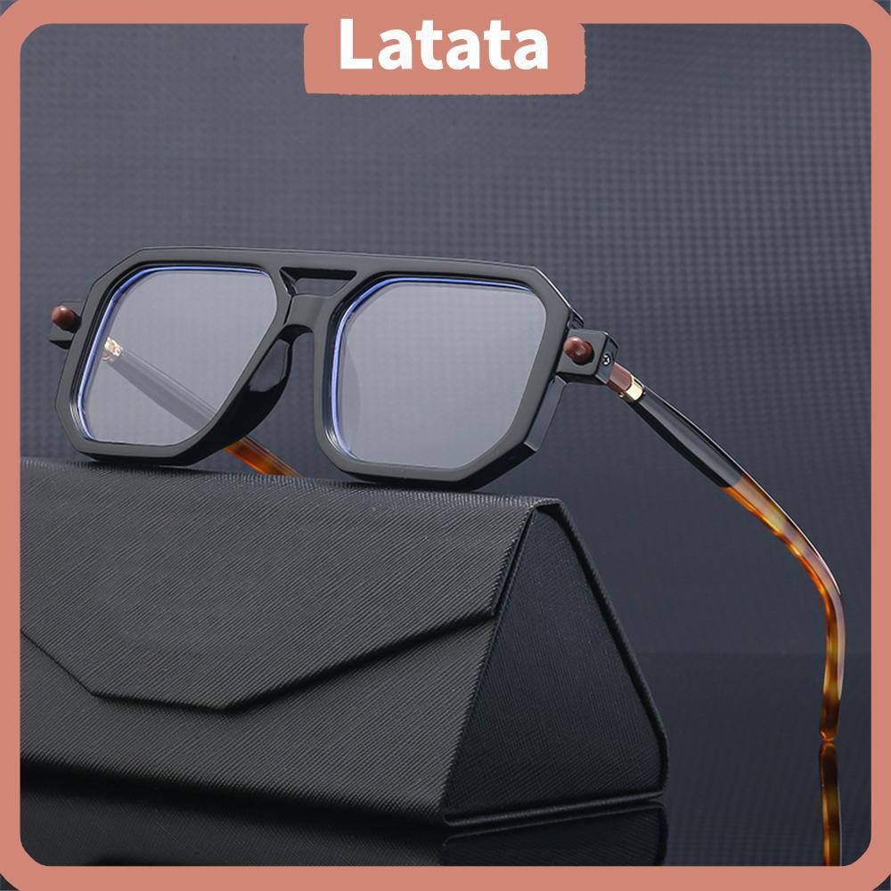 LATA Double Bridge Fashion Glasses Street Wear Leopard Sun Glasses