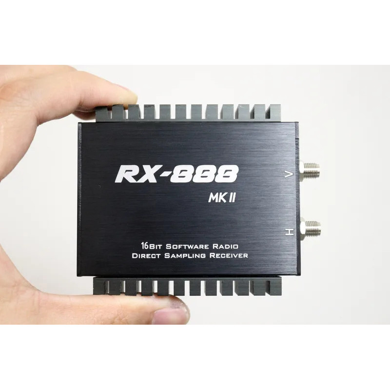 ล่าสุด RX888 Plus RX-888 MKII SDR ตัวรับสัญญาณวิทยุ SDR Ham ตัวรับสัญญาณวิทยุ LTC2208 16Bit ADC Dire