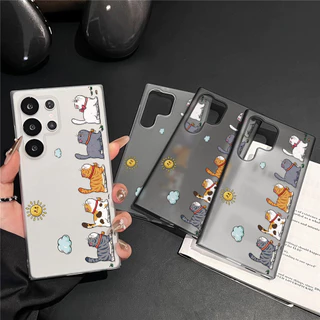 คสโทรศัพท์ for Samsung A57 A37 A56 A17 A07 5G Case A06 A05S A55 A35 A36 A15 A26 A55 S26 S23 S25 Ultra S24 FE น้ำค้างแข็ง