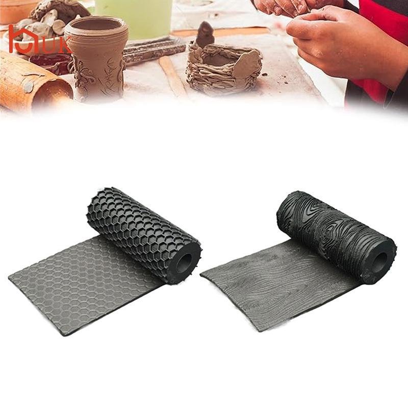 UK Clay Tile Roller, 3D พิมพ์ Clay Texture Rollers, Hoeb รูปแบบ Terrain Texture Rollers ลูกกลิ้งเครื