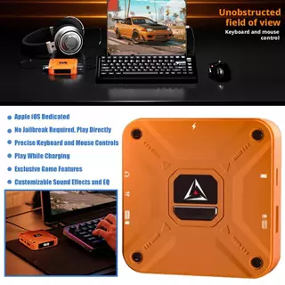 Salange สําหรับ Gawming Ax360m QiBing IOS 13 ขึ้นไปคีย์บอร์ดเมาส์ Converter 2000 +Hz เมาส์แพคเกจความเร็วเกมมือถือ PUBG บัลลังก์อุปกรณ์ต่อพ่วง Artifact