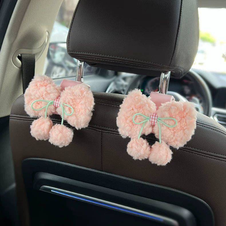 Cute Bow Car Hook Creative Car Seat Back Hook Car Accessories Car Hook Car Hook TYCs