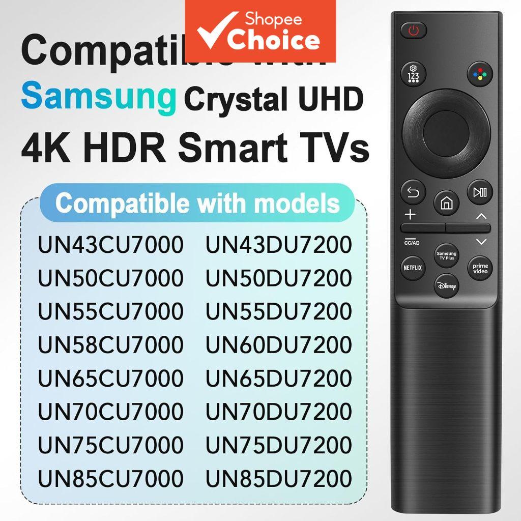 รีโมทเปลี่ยนแทนสําหรับรีโมททีวี Samsung Crystal UHD (รุ่น BN59-01388A BN59-01457A) และยังเหมาะสําหรั
