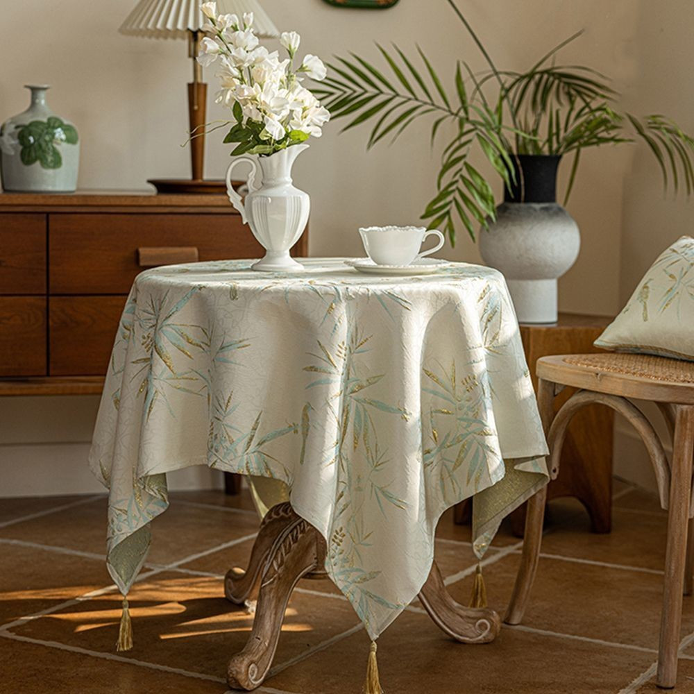 Tyk [ขนาด Adaptation] Beige Jun Bamboo Hanging Ear ใหม่สไตล์จีนบรรยากาศ Tea Room Square Coffee Table