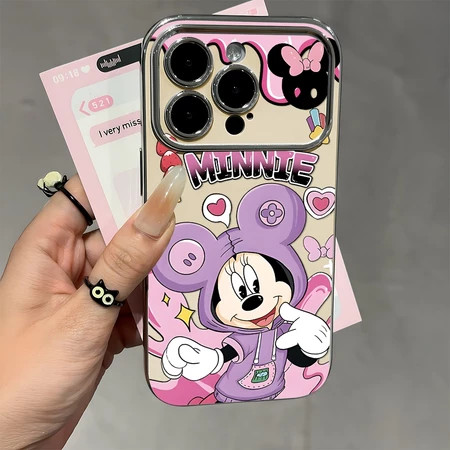 เคสโทรศัพท์ลายมิกกี้เมาส์ ใช้ได้กับ iPhone 11/12/13/14/15 Pro/17 Pro/16 Pro Max, X/MAX/XR, 7/8 Plus เคสโทรศัพท์คุณภาพสูง