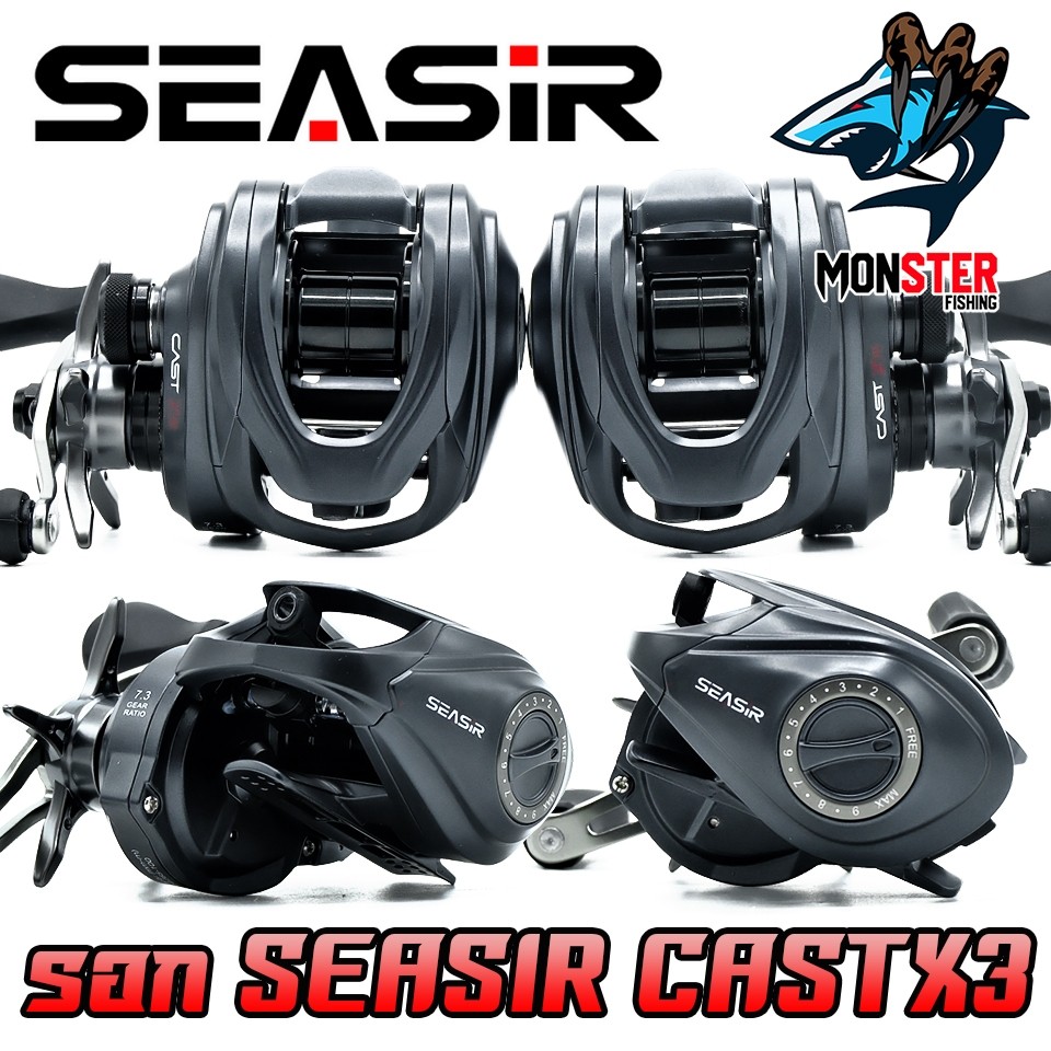 รอกตกปลา รอกหยดน้ำ SEASIR รุ่น CAST-X3 (Semi-ceramic bearings) รอบ 7.3:1 by SEASIR (มีทั้งหมุนซ้ายแล
