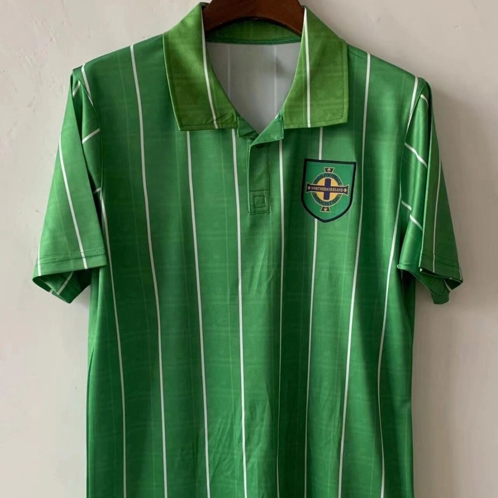 4.14-Retro ขายร้อน North Ireland เสื้อยืดแขนสั้นกีฬา Casual jersey เสื้อฟุตบอลเสื้อฟุตบอล