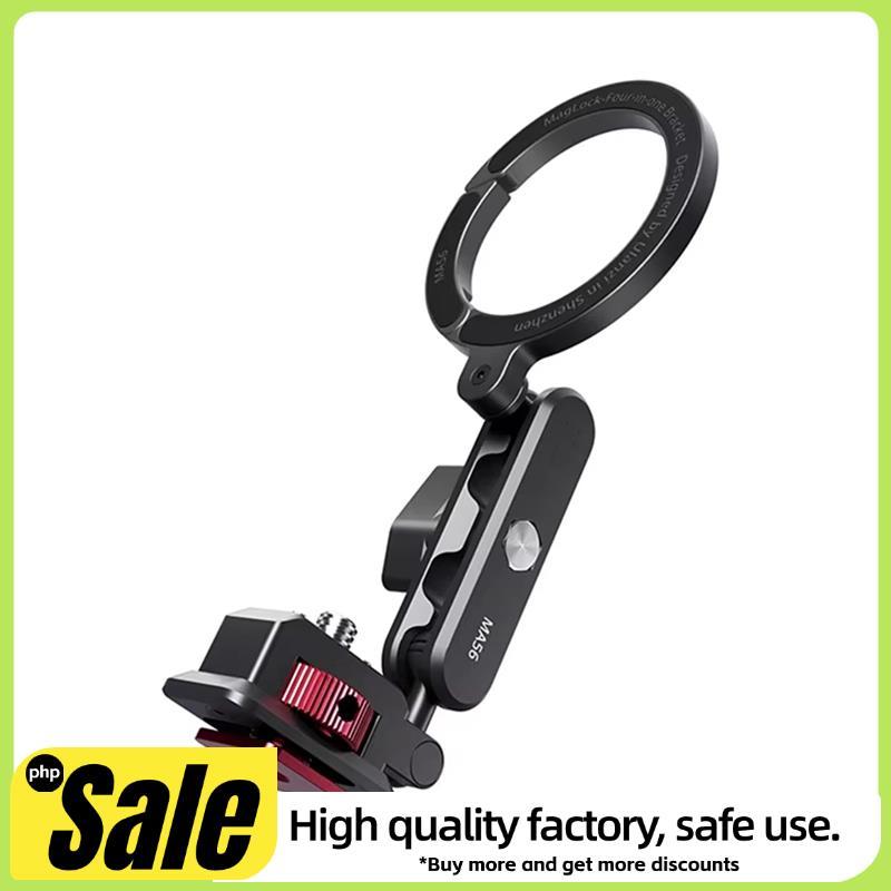 MA56 4-In-1 MagLock ที่วางโทรศัพท์ 360° หมุนเมาท์สําหรับ วิดีโอบล็อก สําหรับขาตั้งกล้องถ่ายภาพสด