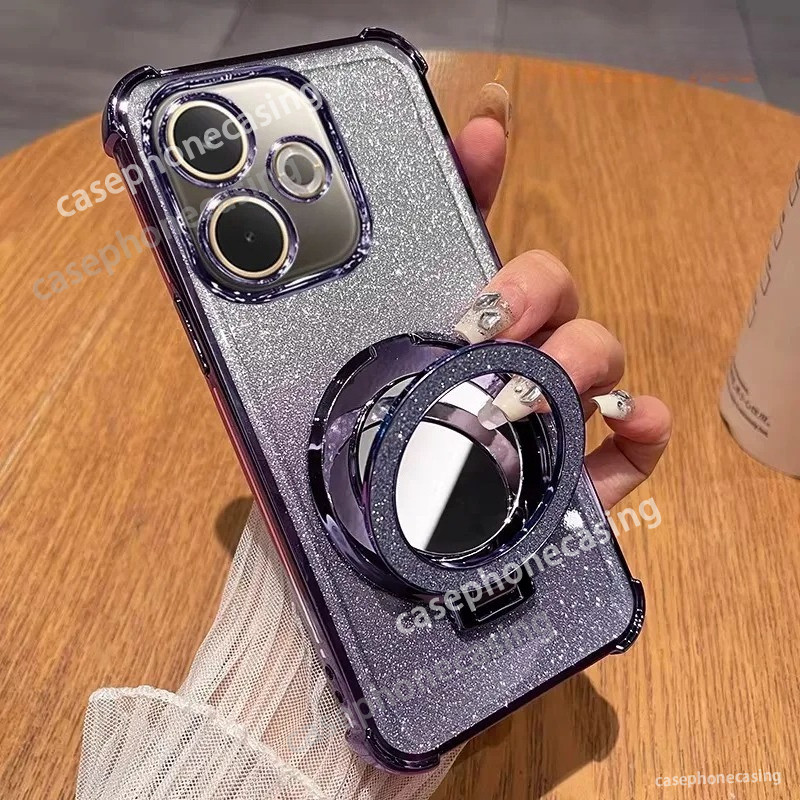เคสโทรศัพท์สําหรับ Honor X6d X5c X5d Plus X7D X8D X9D X9C สมาร์ท 4G 5G 2026 Casing Glitter Mirror Ma