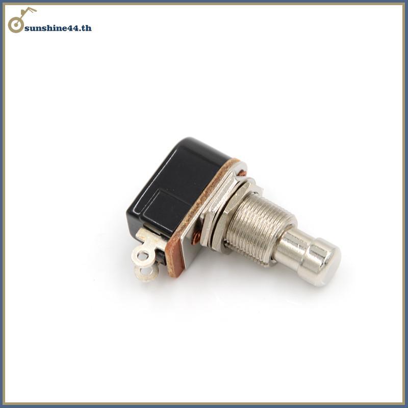 FOURSUN สวิตช์กีตาร์ไฟฟ้าใหม่ Momentary Push Button Foot Switch SPST TH