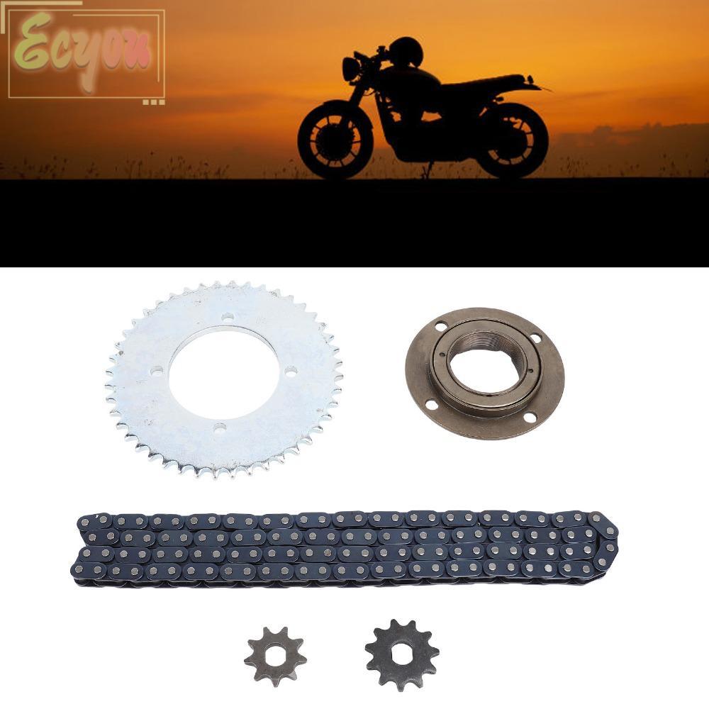 ECYOU T8F ชุดโซ่เกียร์, Toothless Flywheel 116 Links Chain T8F ชุดโซ่เฟือง, ทนทาน 44T ชุดเฟืองโซ่ยาน