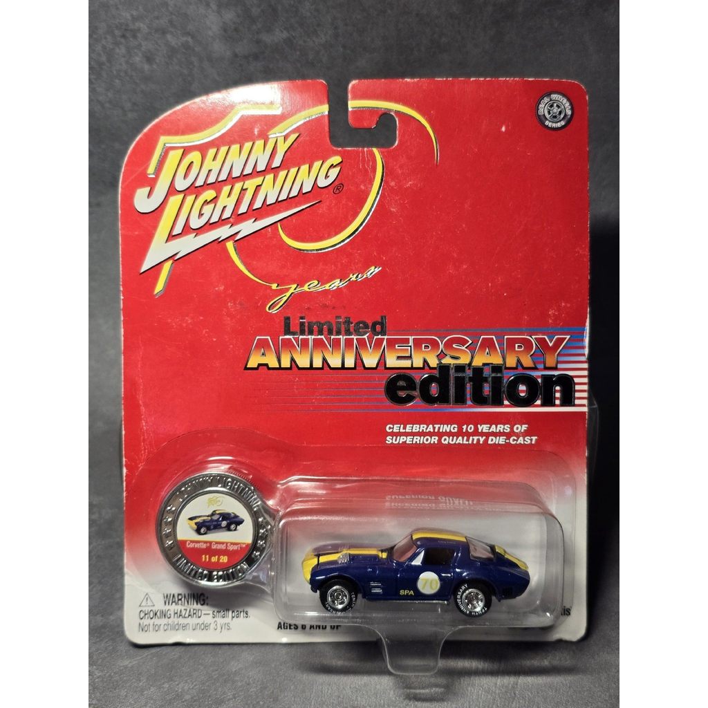 [Orphan] 1/64 Johnny Lightning Johnny Lightning Chevrolet Corvette C2 Johnny 10th Anniversary Limite