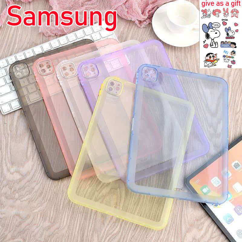 เคสแท็บเล็ตใสกันกระแทก วัสดุซิลิโคนนิ่ม ป้องกันตกหล่นได้ดี สำหรับ Samsung Tab A9 S7 S8 S9FE Tab A7 l