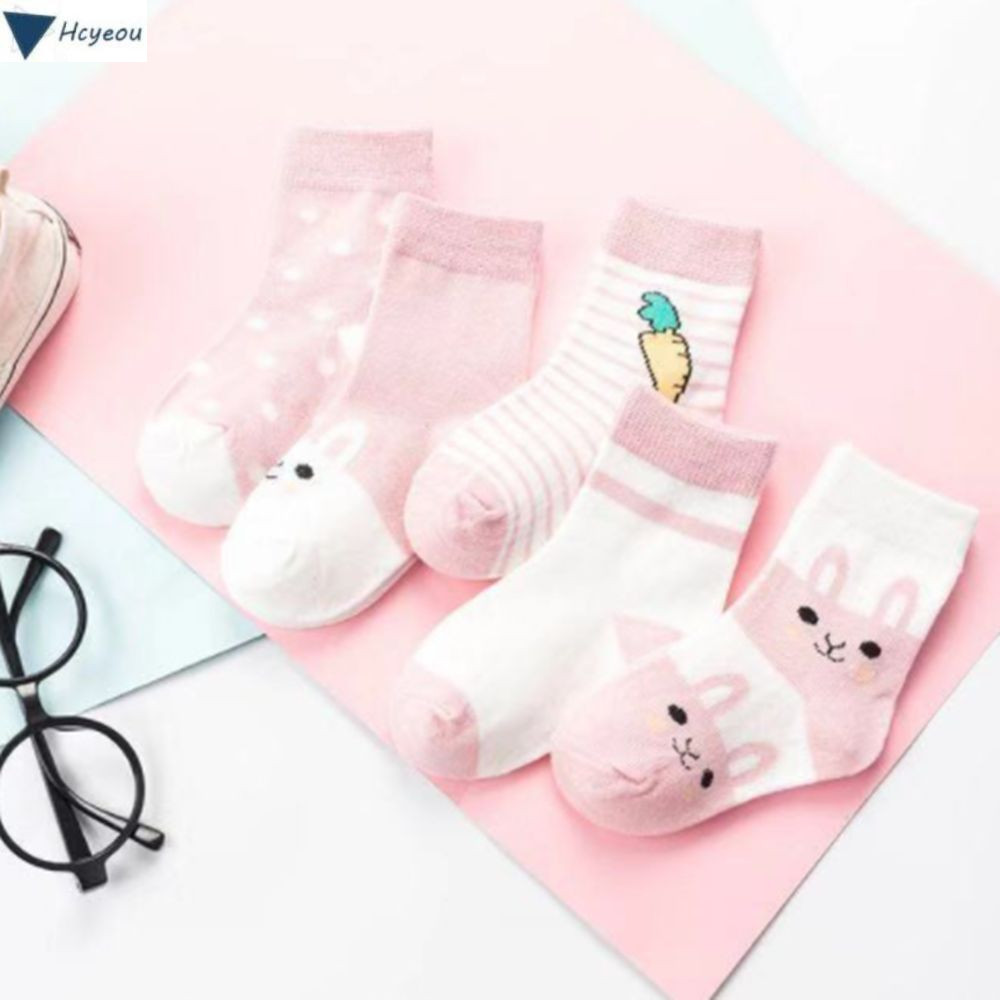 HCYEOU ถุงเท้าทารกแรกเกิด Cozy กระต่ายน่ารักเด็กชายและเด็กหญิง Baby