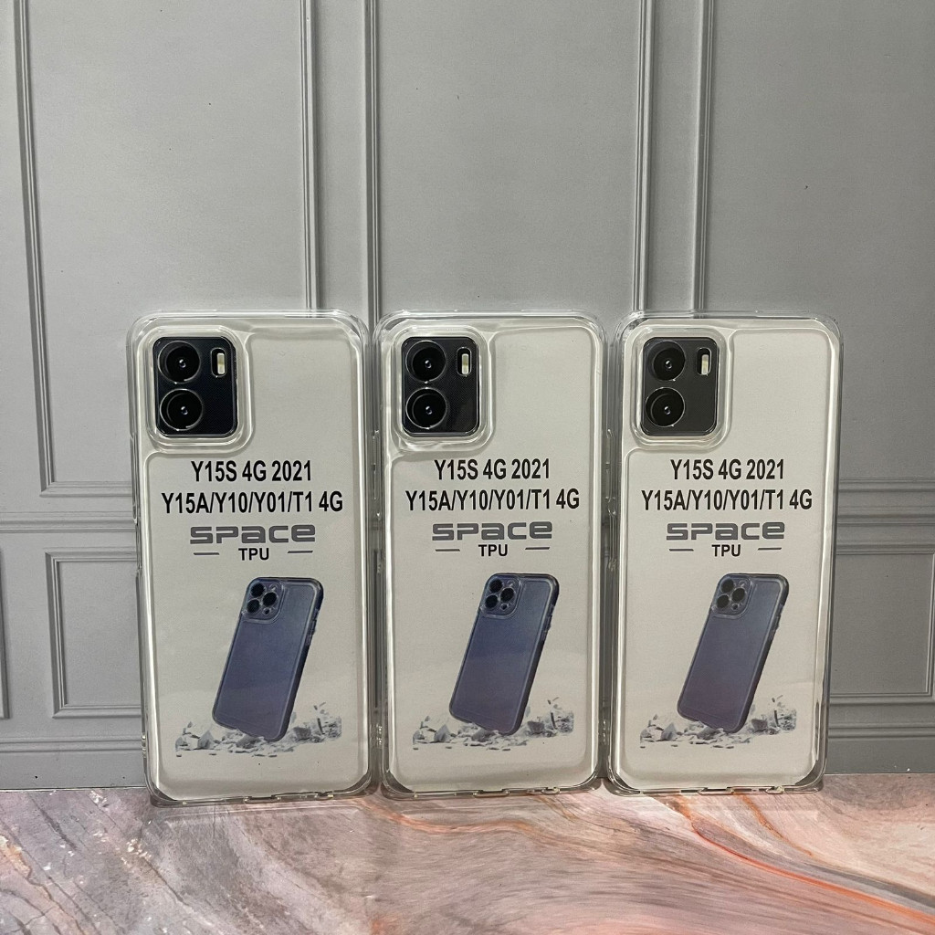 Vivo Y400 4G Y400 5G Y15s Y01 Y30 Y50 Y75 5G T1 5G ใส SoftCase SPACE TPU SenseAcc