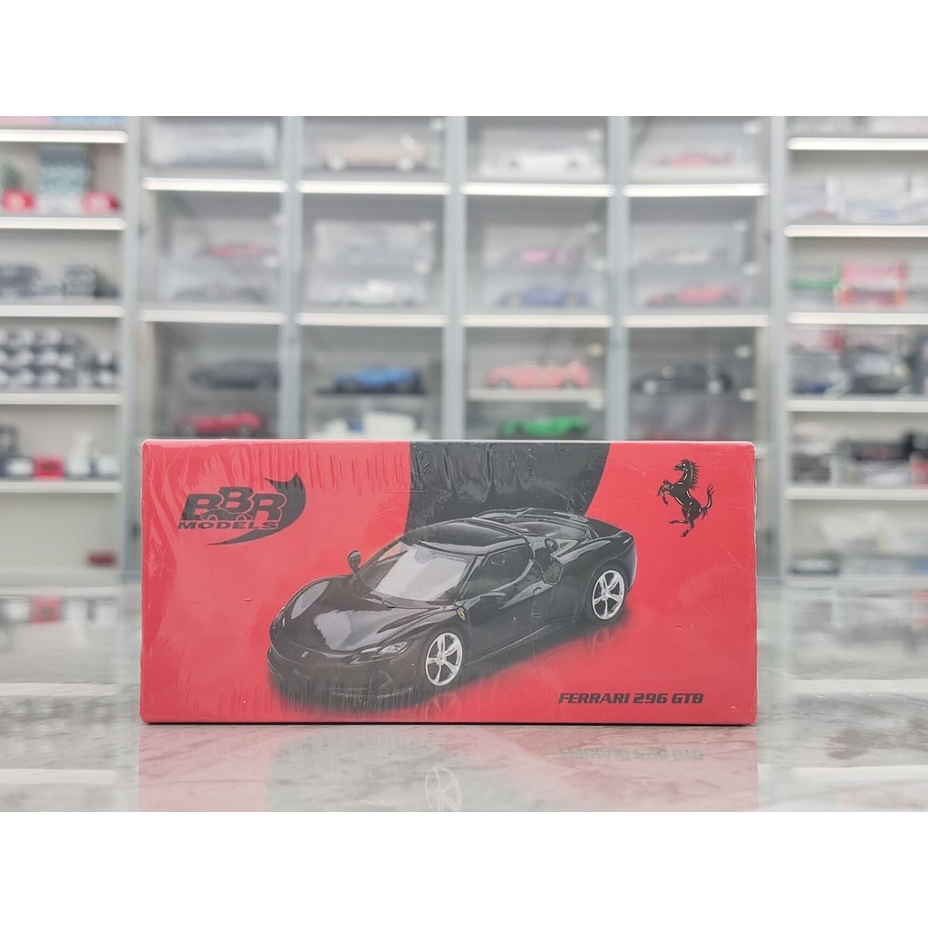 [คลังสินค้าพร้อม 1] BBR 1/64 Ferrari 296 GTB สีดํา ราคา 180 BBRFER64003