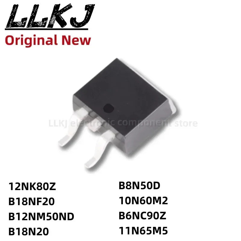 5 ชิ้น STB12NK80Z STB18NF20 STB12NM50ND STB18N20 STB8N50D STB10N60M2 STB6NC90Z STB11N65M5 ทรานซิสเตอ