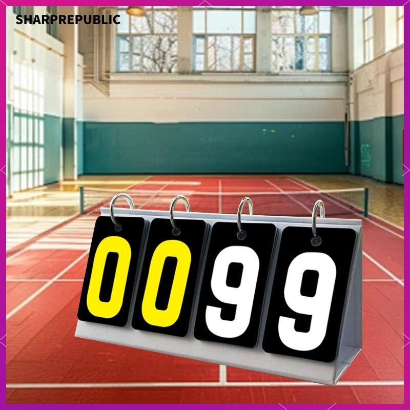 [Sharprepublic] Flip Score Board Numbers Scoreboard Supplies Scor Board Score Counter for Outdoor Ba