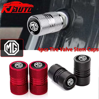 4pcs MG รถวาล์ว Caps Stem Case ครอบคลุมอลูมิเนียมล้อวาล์วฝุ่นหมวก Tyre Rim Stem สําหรับ MG3 MG5 MG6 MG7 EP Pluse MG TF ZR ZS ES HS GS Morris 3 อุปกรณ์เสริม