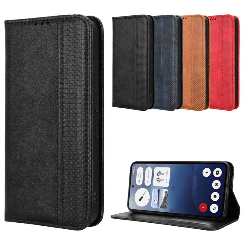 เหมาะสําหรับ Nothing Phone3 Phone Case Nothing Phone 3 Phone Leather Case Magnetic Flip Card