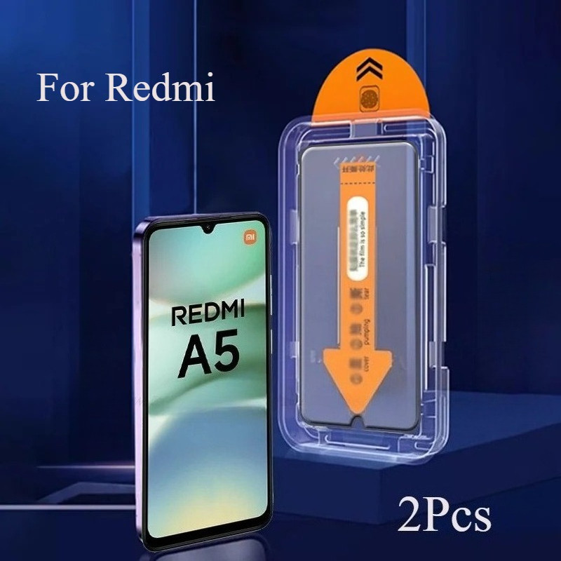 2 ชิ้นสําหรับ Redmi A5 15C 4G แก้ว Xiaomi 14C 14R 15C 4G กระจกนิรภัยคลุมทั้งหมดกาวติดตั้งง่ายฝุ่นฟรี