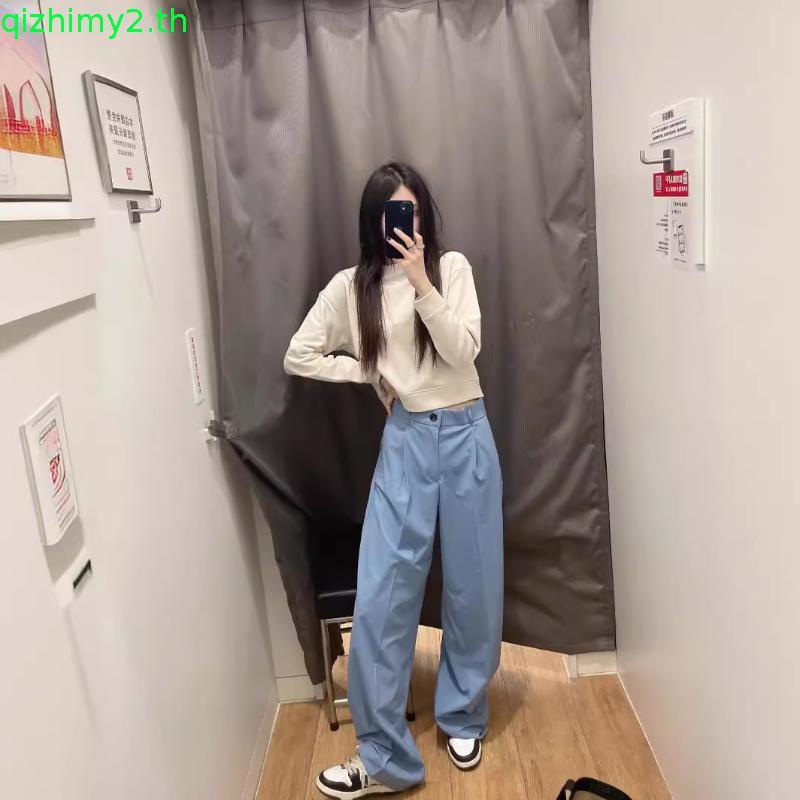 150cm classy กางเกงขายาว กระบอกใหญ่ ผ้านิ่มอยู่ทรง ใส่สบายมาก [playwork.store] (005-ลูน่า)