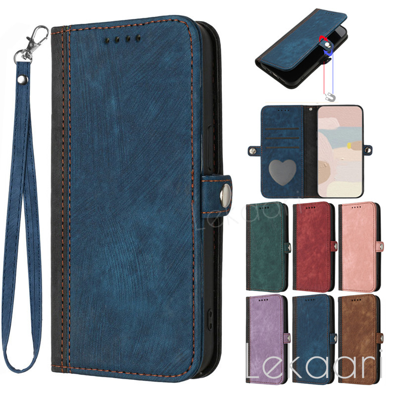 Matte Suede Flip Case สําหรับ ZTE Blade A76 A56 A36 A35E A35 Lite A75 A73 A72 A72s A52 A55 A35 A54 A