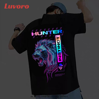 (ผ้าฝ้าย 100%)Luvoro ลายสะท้อนแสง เนื้อผ้านุ่มระบายแขนสั้น T…