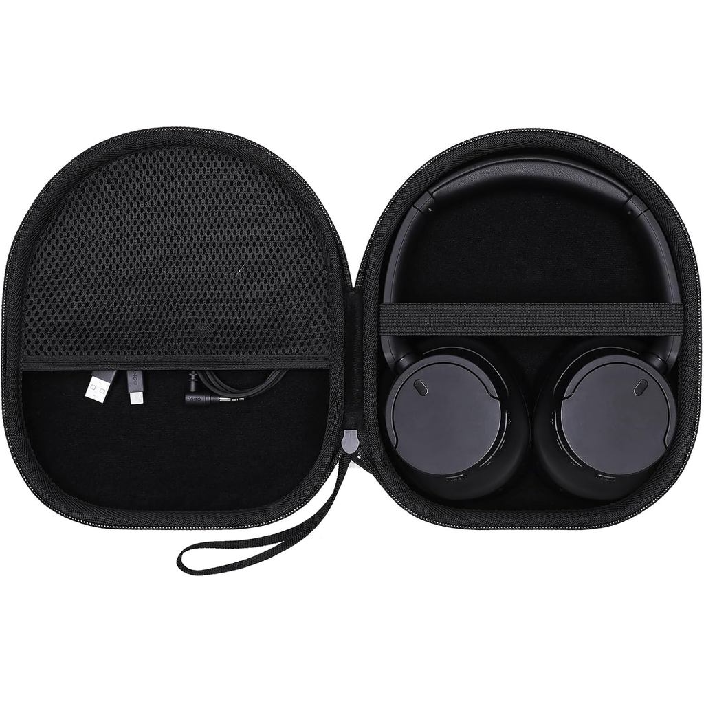 เคส LTGEM เข้ากันได้กับ Sony WH-CH720N / WH-CH520 หูฟังตัดเสียงรบกวน Over The Ear ชุดหูฟัง, สีดํา