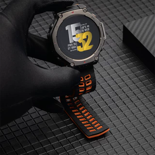 สายรัดซิลิโคนกีฬาระบายอากาศ 2 สี สําหรับ Amazfit T-Rex Pro/T-Rex 3/T-Rex 2/Ultra Band