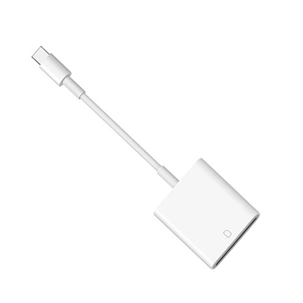 Ccing Type-C to SD Card Camera Reader Adapter สําหรับอุปกรณ์สีขาว