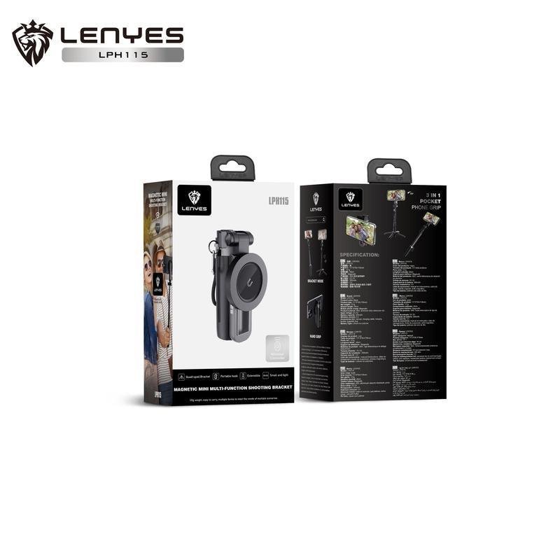 Lenyes LPH115 ไม้เซลฟี่อเนกประสงค์ แบบเสริมความแข็งแรง มัลติฟังก์ชั่น รับประกัน 1 ปี  [รุ่นใหม่อัพเก