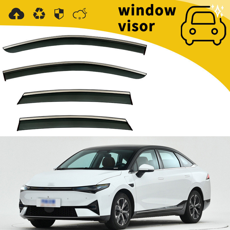 เหมาะสําหรับ 22 รูปแบบ Xiaopeng P5 Rain Baffle Door Rain Baffle Window Rain Eyebrow Rain Baffle ดัดแ