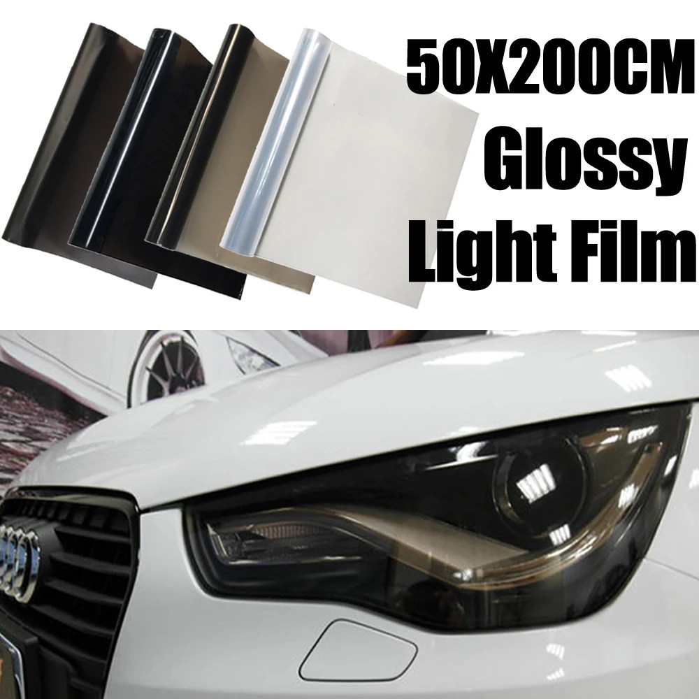 50*200cm Car Light Headlight Taillight Tint Vinyl Film Headlight Foil Sticker Premium Quality Film o